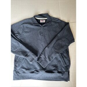 Grayers Men's pullover quarter zip cotton blend navy blue shirt size large men's